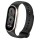 Змінний ремінець для Xiaomi Smart Band 10 / 9 / 8 силіконовий чорний