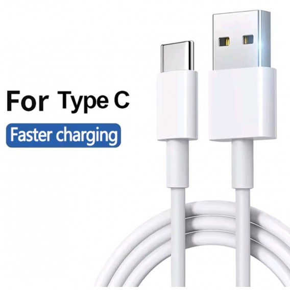Кабель Type-c - USB для швидкої зарядки смартфонів \ 1метр \ Білий