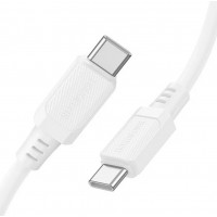 Кабель Borofone X115 Type-c - Type-c / для смартфонів / до 60ват / 1 метр / Білий