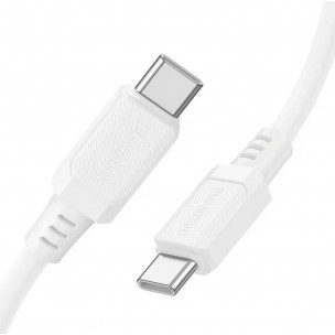 Дата-кабель Type-C to Type-C Borofone X115 60W 1m White