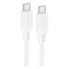 Дата-кабель Type-C to Type-C Borofone X115 60W 1m White