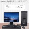 Перехідник, конвертер DVI (24+1 зовнішній) - VGA ( внутрішній) / Чорний