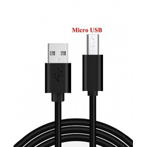 Кабель живлення Mini-USB to USB подовжений конектор 10mm 1m чорний Кабель живлення Mini-USB to USB подовжений конектор 10mm 1m чорний