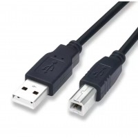 Кабель USB 2.0 Type-A — Type-B для принтера та сканера, 1 м, чорний Кабель USB 2.0 Type-A — Type-B для принтера та сканера, 1 м, чорний