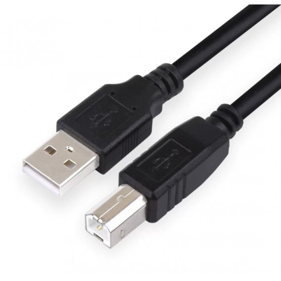 Кабель USB Type-A - USB Type-B для принтера та сканера, чорний