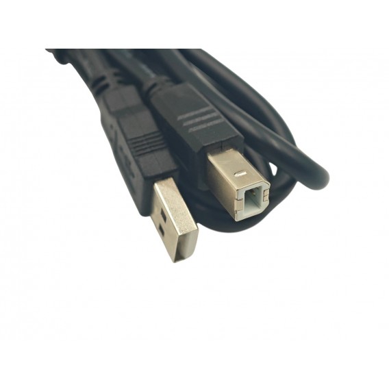 Кабель USB Type-A - USB Type-B для принтера та сканера, чорний Кабель USB Type-A - USB Type-B для принтера та сканера, чорний