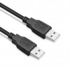 Кабель USB-A - USB-A, чорний