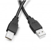 Кабель USB Type-A - USB Type-A, черный, 50 cm