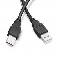 Кабель USB Type-A - USB Type-A, чорний, 50 cm Кабель USB Type-A - USB Type-A, чорний, 50 cm