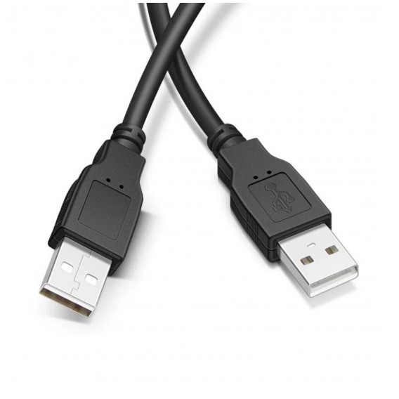 Кабель USB 2.0 USB-A - USB-A, 50 см, чорний