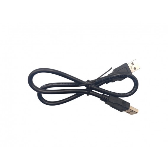 Кабель USB 2.0 USB-A - USB-A, 50 см, чорний Кабель USB 2.0 USB-A - USB-A, 50 см, чорний