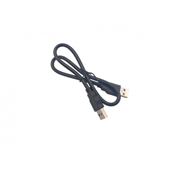 Кабель USB 2.0 USB-A - USB-A, 50 см, чорний Кабель USB 2.0 USB-A - USB-A, 50 см, чорний