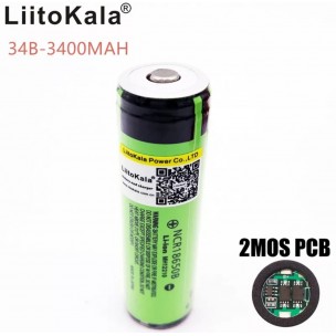 Акумулятор LiitoKala NCR18650B 3400 mAh Li-ion з платою захисту Акумулятор LiitoKala NCR18650B 3400 mAh Li-ion з платою захисту