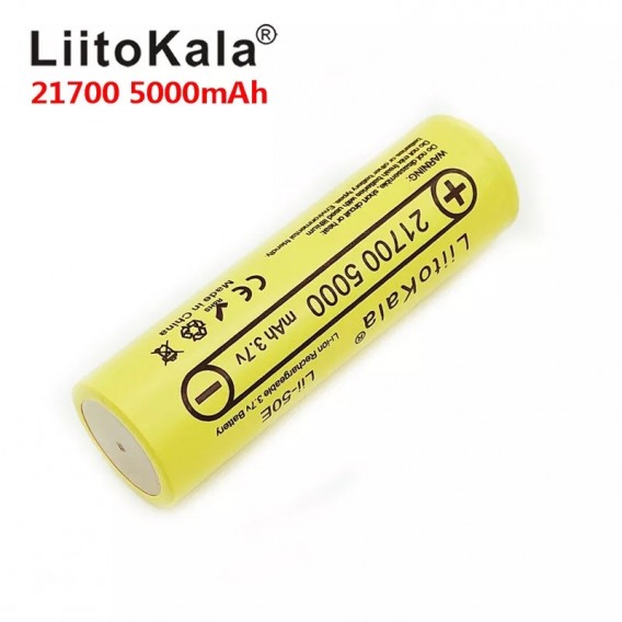 Акумулятор LiitoKala 21700 5000 mAh Li-ion 3.7 V Акумулятор LiitoKala 21700 5000 mAh Li-ion 3.7 V