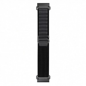 Нейлоновий ремінець для годинника Garmin QuickFit 22 мм Fenix 8 47 мм / 7 / 6 / 5 / Forerunner / Epix, чорно-сірий