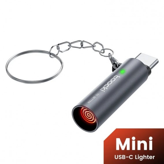 Електронна USB-C запальничка Toocki TG15 зі спіраллю розжарювання Електронна USB-C запальничка Toocki TG15 зі спіраллю розжарювання