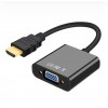 Кабель-перехідник HDMI - VGA для передачі відео сигналу / 1080р / Чорний