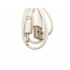 Зарядний кабель USB для вібро масажерів 2,5 мм (13 мм) / Білий