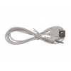 Зарядний кабель USB для вібро масажерів 2,5 мм (18 мм) / Білий