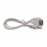 Зарядний кабель USB для вібро масажерів 2,5 мм (18 мм) / Білий Зарядний кабель USB для вібро масажерів 2,5 мм (18 мм) / Білий