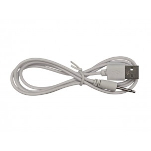 Зарядний кабель USB для вібро масажерів 2,5 мм (18 мм) / Білий Зарядний кабель USB для вібро масажерів 2,5 мм (18 мм) / Білий