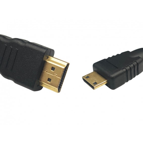 Кабель Mini HDMI - HDMI / 10 метрів / Чорний