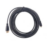 Кабель HDMI - Micro HDMI / 5 метрів / Чорний Кабель HDMI - Micro HDMI / 5 метрів / Чорний