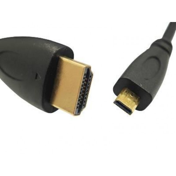 Кабель HDMI - Micro HDMI / 10 метрів / Чорний Кабель HDMI - Micro HDMI / 10 метрів / Чорний