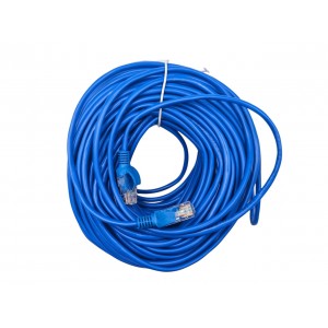 Кабель патч-корд LAN - LAN (RJ45)  для інтернету / 40 метрів / Синій