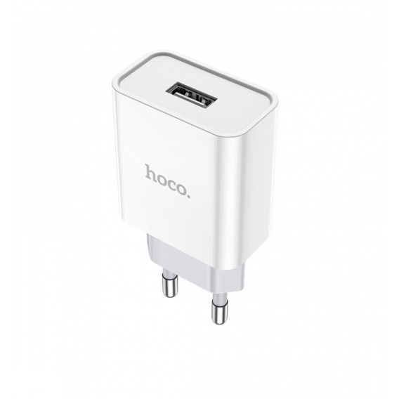 Зарядка USB Hoco C81A з кабелем Micro USB \ 5V 2.1 А \ Білий Зарядка USB Hoco C81A з кабелем Micro USB \ 5V 2.1 А \ Білий