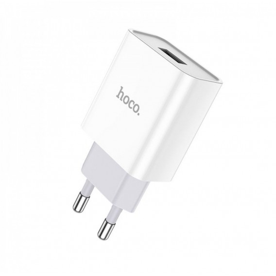 Зарядка USB Hoco C81A з кабелем Micro USB \ 5V 2.1 А \ Білий Зарядка USB Hoco C81A з кабелем Micro USB \ 5V 2.1 А \ Білий