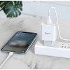 Зарядка USB Hoco C81A з кабелем Micro USB \ 5V 2.1 А \ Білий