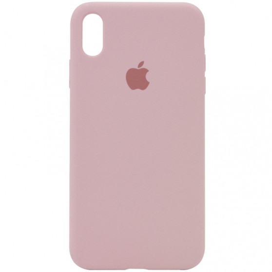 Чохол Silicone Case Full Protective (AA) для Apple iPhone X / XS (5.8") Рожевий / Pink Sand