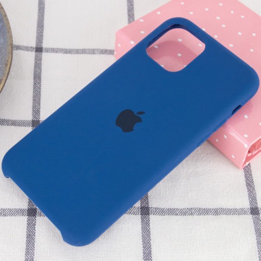 Чохол Silicone Case (AA) для Apple iPhone 11 Pro (5.8") Синій / Navy Blue - зображення 1 