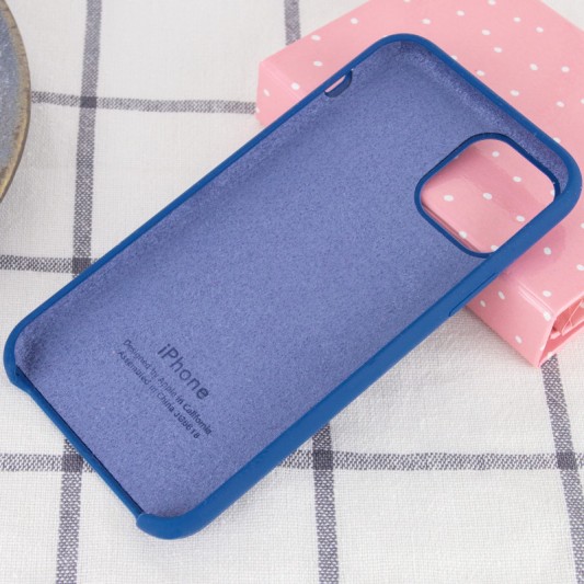 Чохол Silicone Case (AA) для Apple iPhone 11 Pro (5.8") Синій / Navy Blue - зображення 2 