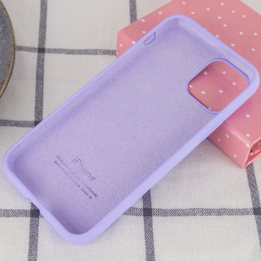 Чехол Silicone Case Full Protective (AA) для Apple iPhone 11 (6.1") Сиреневый / Dasheen - изображение 2