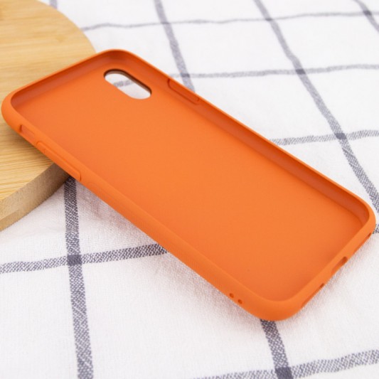 Кожаный чехол Xshield для Apple iPhone XR (6.1") Оранжевый / Apricot - изображение 3