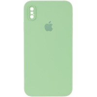 Чехол Silicone Case Square Full Camera Protective (AA) для Apple iPhone XS (5.8