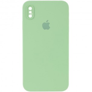Чехол Silicone Case Square Full Camera Protective (AA) для Apple iPhone XS (5.8