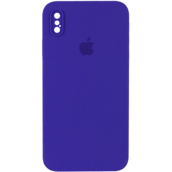 Чехол Silicone Case Square Full Camera Protective (AA) для Apple iPhone XS (5.8"")