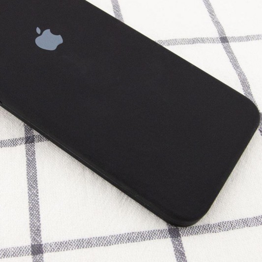Чехол Silicone Case Square Full Camera Protective (AA) для Apple iPhone XR (6.1") Черный / Black - изображение 1