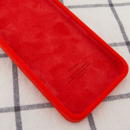 Чохол Silicone Case Square Full Camera Protective (AA) для Apple iPhone XR (6.1") Червоний / Red - зображення 1 
