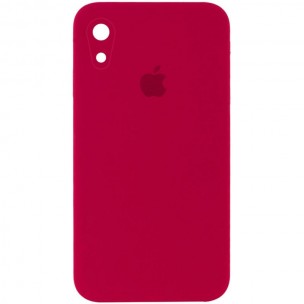 Чехол Silicone Case Square Full Camera Protective (AA) для Apple iPhone XR (6.1
