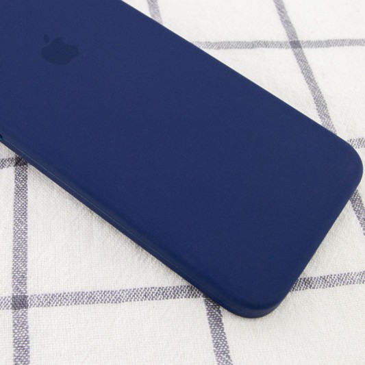 Чохол Silicone Case Square Full Camera Protective (AA) для Apple iPhone XR (6.1") Темно-синій / Midnight blue - зображення 1 