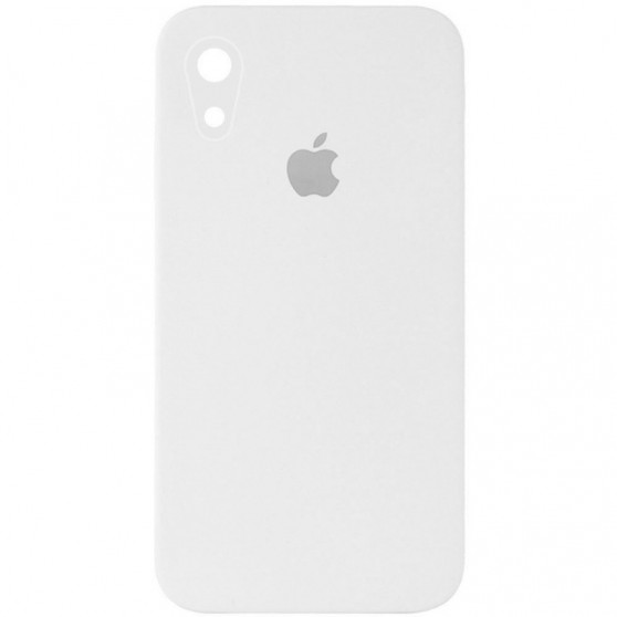 Чехол Silicone Case Square Full Camera Protective (AA) для Apple iPhone XR (6.1") Белый / White
