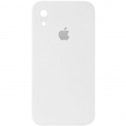 Чехол Silicone Case Square Full Camera Protective (AA) для Apple iPhone XR (6.1") Белый / White