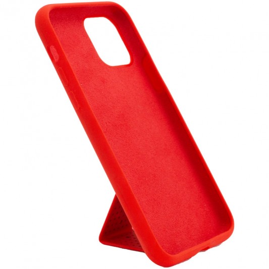 Чохол Silicone Case Hand Holder для Apple iPhone 11 Pro (5.8") Червоний / Red - зображення 3 