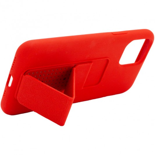 Чохол Silicone Case Hand Holder для Apple iPhone 11 Pro (5.8") Червоний / Red - зображення 5 