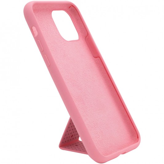 Чохол Silicone Case Hand Holder для Apple iPhone 11 Pro (5.8") Рожевий / Pink - зображення 3 