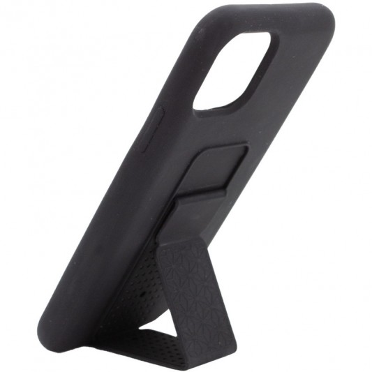 Чохол Silicone Case Hand Holder для Apple iPhone 11 Pro (5.8") Чорний / Black - зображення 1 
